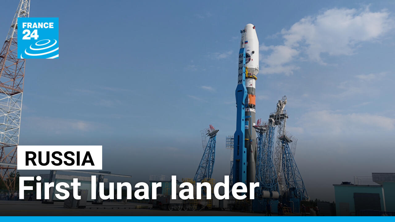 Russia launches moon lander in race to find water on moon